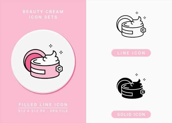 Beauty Cream Icons Set Review for Real Embroidery Projects