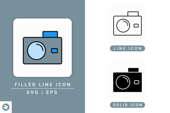 Camera Icons Set: A Modern Design Asset for Stronger Brand Communication