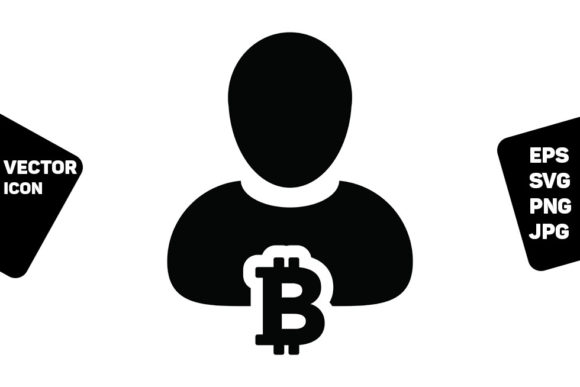 Cryptocurrency Icon Vector Bitcoin Block Review for Embroidery Projects