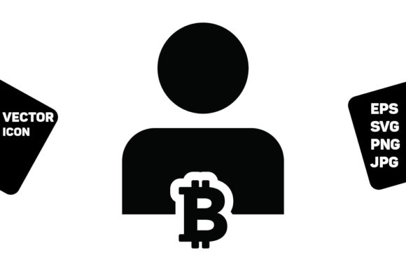 Currency Icon Vector Bitcoin Crypto Sign for Editorial and Web Design
