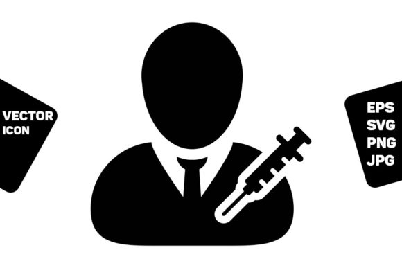 Healthcare Icon Vector Vaccine User: A Practical Design Asset for Local Branding