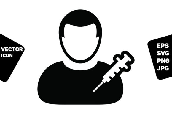 Injection Icon Vector Vaccine Syringe: A Modern Design Asset for Healthcare Branding