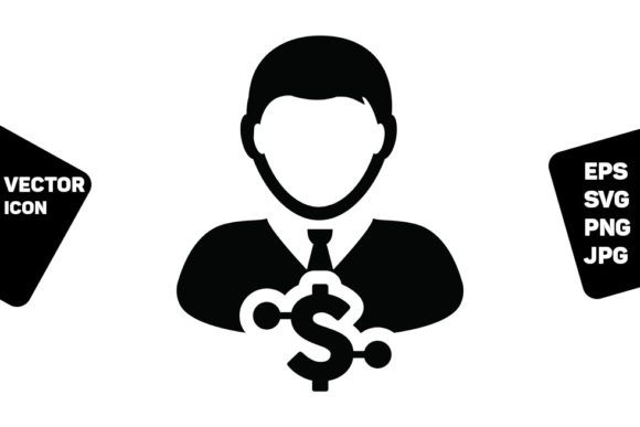Person Icon Vector Digital Dollar User: A Versatile Graphic for Content Creators