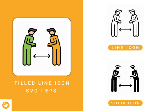 Social Distancing Icons Set: A Designer's Practical Review