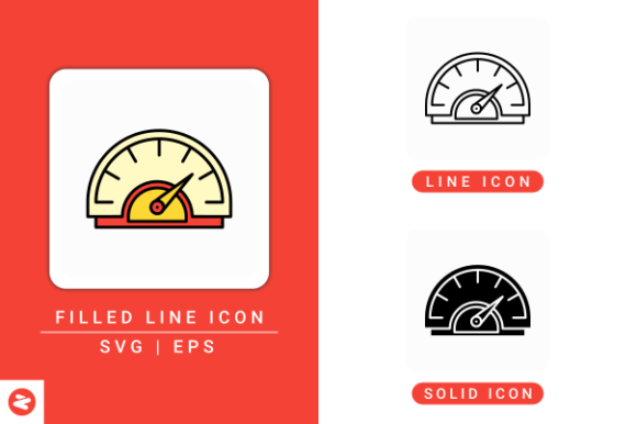 Speed Meter Icons Set – A Practical Graphic Design Asset for Digital Sellers
