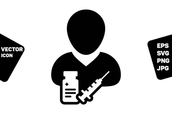Vaccine User Icon Vector Syringe User: A Designer’s Perspective